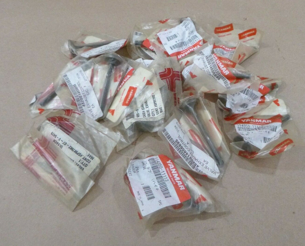 LOT OF 16 YANMAR SUCTION EXHAUST VALVE SET 114350-11113 L60 L70 GENUINE OEM | Replacement Truck Parts, Trailer Accessories, Automobile Supplies, Car Parts & Accessories