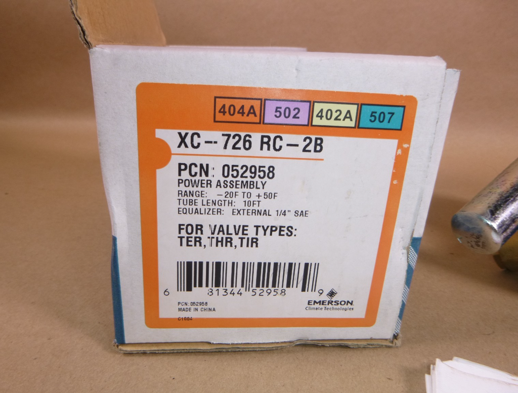 Emerson Alco Controls XC-726-RC-2B Power Assembly Expansion Valve | Industrial MRO Replacement Parts, Manufacturing Machine Parts & Components, Heavy Equipment Parts Supplier