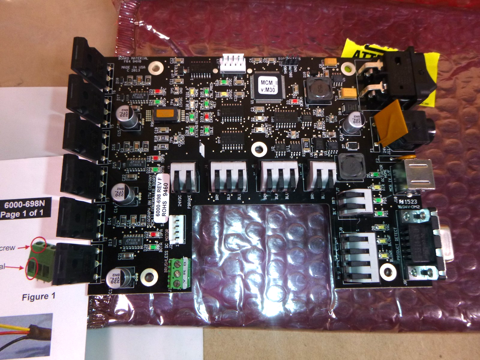 6000698 Kit FoxJet MCM II (Module Control Module 2) M27 Firmware or Higher PCB