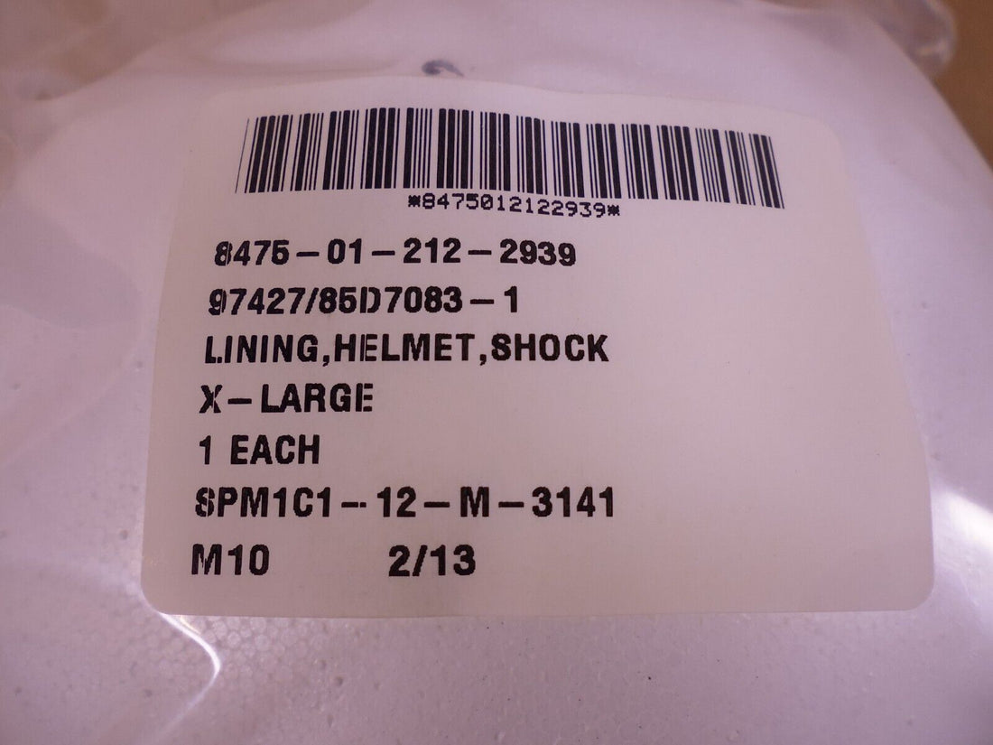 Gentex 85D7083-1 Shock Absorbing Liner For HGU-55/P Pilot Helmet , X-Large XL | Industrial MRO Replacement Parts, Manufacturing Machine Parts &amp; Components, Heavy Equipment Parts Supplier