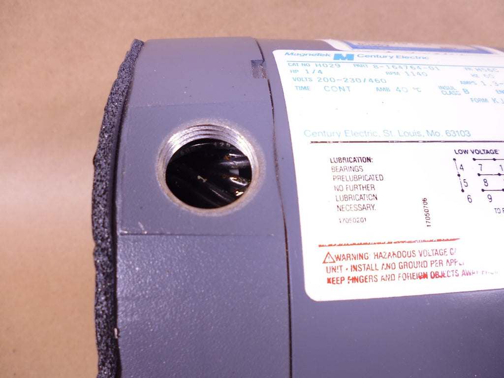 Magnetek H029 1/4HP Electric Motor Round Body C-Face H56C 1140RPM 3 Phase | Industrial Electric Motors, Pumps & Parts