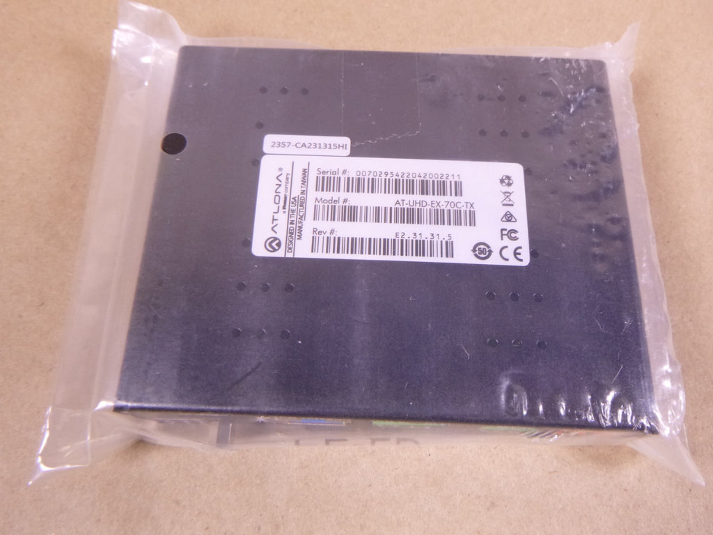 Atlona AT-UHD-EX-70C-TX 4KUHD HDMI Over HDBaseT Transmitter with Control and PoE | Electrical MRO Replacement Parts & Components and Commercial Electrical Supplies Company