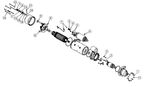 K212104624S Prestolite Leece-Neville Hardware Kit M-Series Starter Motors 12/24V | Replacement Truck Parts, Trailer Accessories, Automobile Supplies, Car Parts & Accessories
