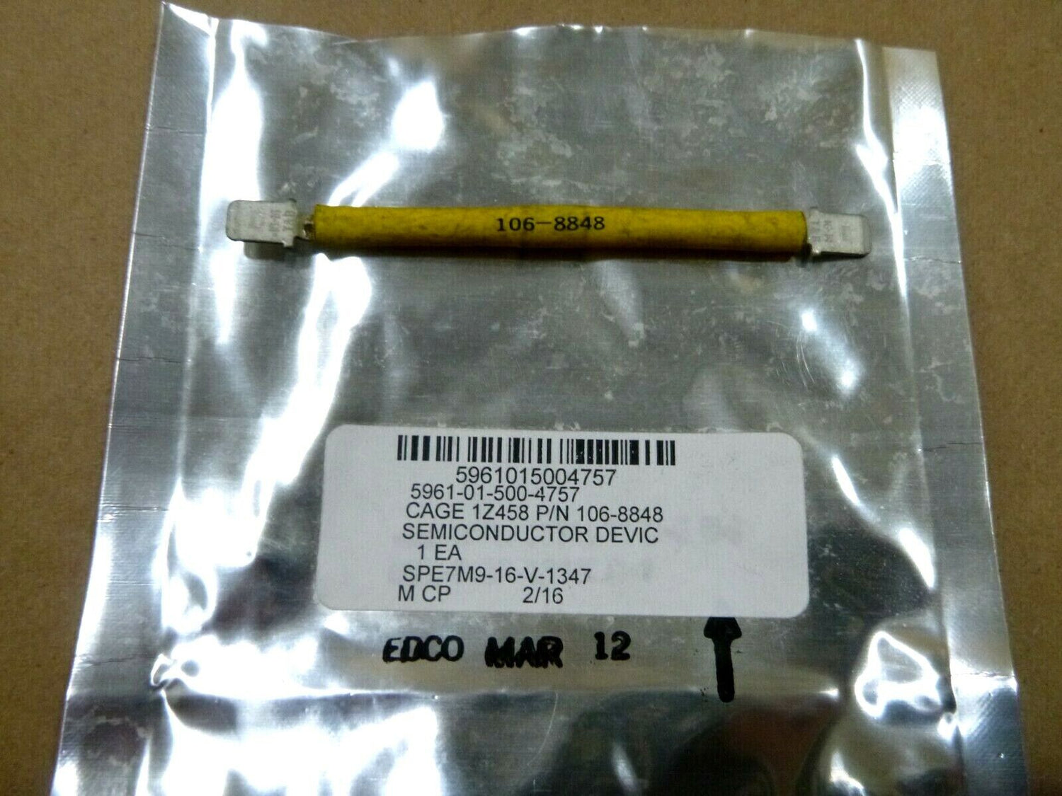 Genuine Caterpillar Diode 106-8848, Generator MEP-810A/B, 5961-01-500-4757 | Industrial Tractor Parts Supplier and Surplus Tractor Parts &amp; Accessories
