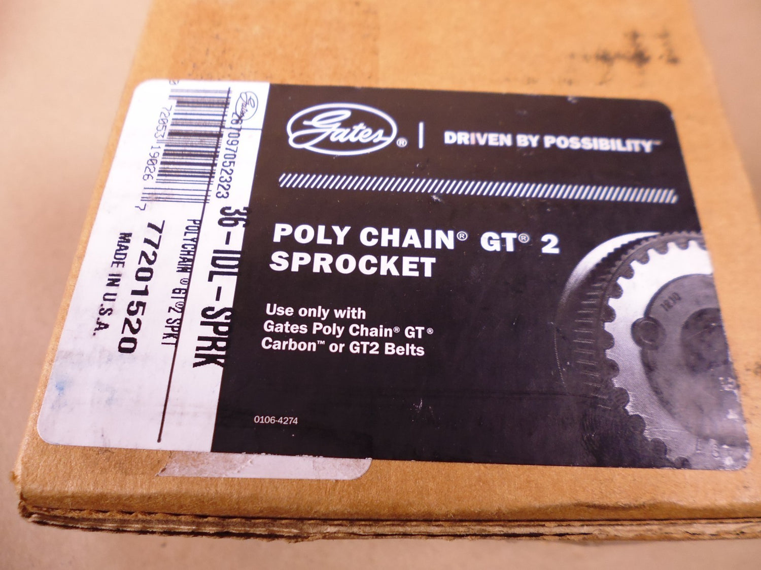 Gates 36-IDL-SPRK Poly Chain GT 2 Sprocket , For GT Carbo or GT2 Belts | Industrial MRO Replacement Parts, Manufacturing Machine Parts &amp; Components, Heavy Equipment Parts Supplier