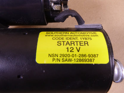 SAW-12869387 12V Starter Southern Automotive , 2920-01-286-9387 | Replacement Truck Parts, Trailer Accessories, Automobile Supplies, Car Parts &amp; Accessories