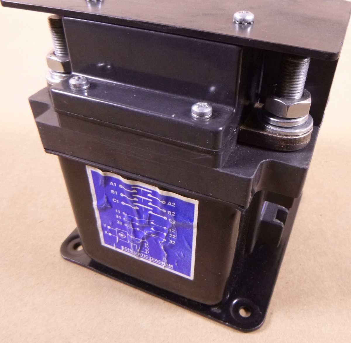 *USED - TOP PLATE DAMAGED* Contact Industries CT350E-24E3S Relay Power Contactor , 350A 3 Pole 24VDC | Electrical MRO Replacement Parts &amp; Components and Commercial Electrical Supplies Company
