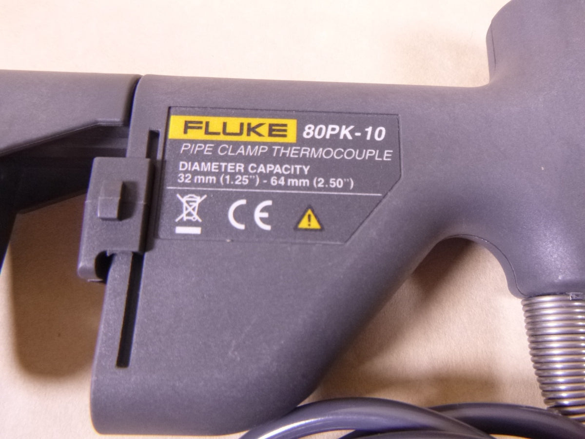 Fluke 80PK-18 Type-K Pipe Clamp Temperature Probe Kit, 80PK-10 &amp; 80PK-8