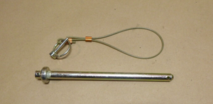 Quick Release Hitch Pin 1/2" Shank x 8" Grip Length 1/2 Inch x 8 Inch W/ Lanyard | Industrial Replacement Nuts & Bolts Distributor and Machinery Screws & Fasteners Supply