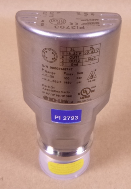 IFM PI2793 Flush Pressure Sensor With Display | Electrical MRO Replacement Parts &amp; Components and Commercial Electrical Supplies Company