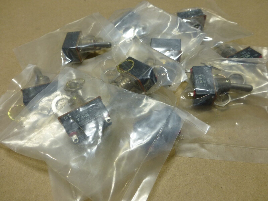 (10x) Eaton MS25098-22 Toggle Switch USA , 5930-01-336-0637 | Electrical MRO Replacement Parts &amp; Components and Commercial Electrical Supplies Company
