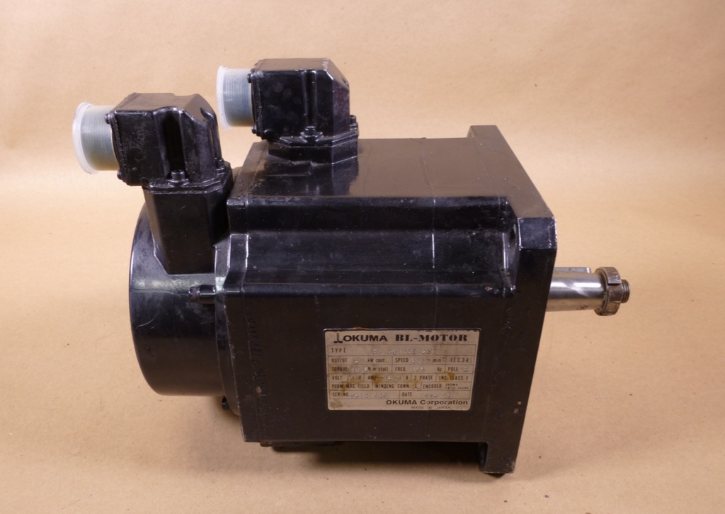 BL-MC100E-20T Okuma Servo Motor 2 KW 133 Volts 133 Hz | Industrial Electric Motors, Pumps & Parts