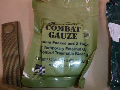 USGI New Surplus Military First Aid Pouch IFAK With Insert And Expired Contents