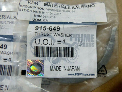FG Wilson 915-649 Thrust Washer For Perkins (400C/D) 10 Pieces | Replacement Truck Parts, Trailer Accessories, Automobile Supplies, Car Parts &amp; Accessories