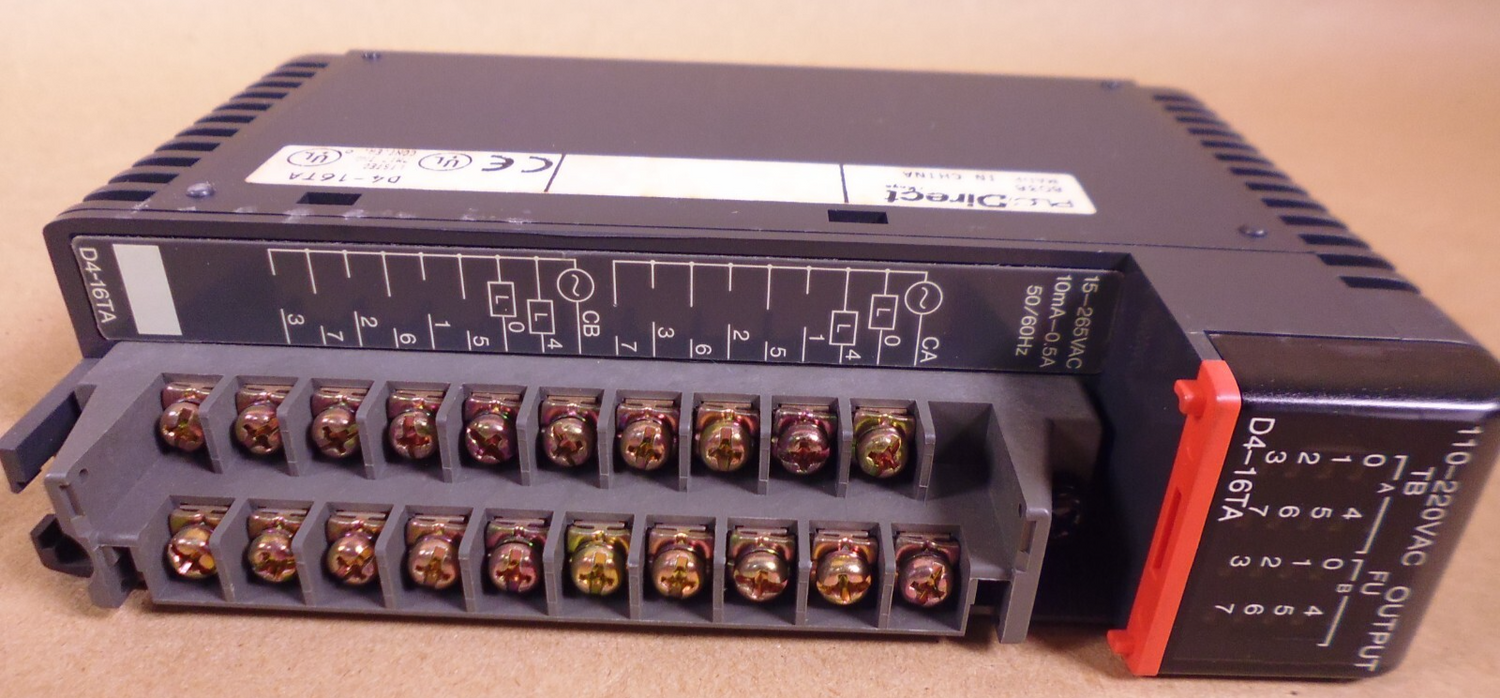 PLC Direct By Koyo D4-16TA Relay Output Module *Missing Cover* | Electrical MRO Replacement Parts &amp; Components and Commercial Electrical Supplies Company