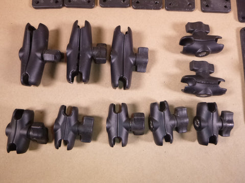 USED (Lot of 37 Pcs.) Ram Mounts Size B 1" Ball Assorted Mounts And Socket Arms | Industrial MRO Replacement Parts, Manufacturing Machine Parts & Components, Heavy Equipment Parts Supplier