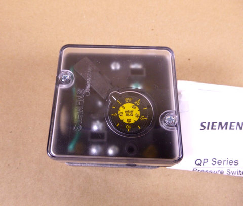 Siemens QP Series QPL31.050A00 Automatic Reset Low Pressure Switch, 1 to 20" WC