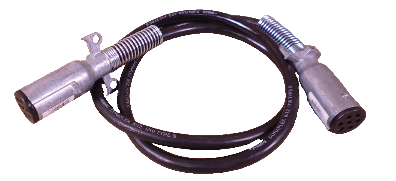 6FT. Trailer Cable Wiring Extension Cord w/ Phillips 15-730 7-Pin To 7-Pin Plug | Replacement Truck Parts, Trailer Accessories, Automobile Supplies, Car Parts &amp; Accessories