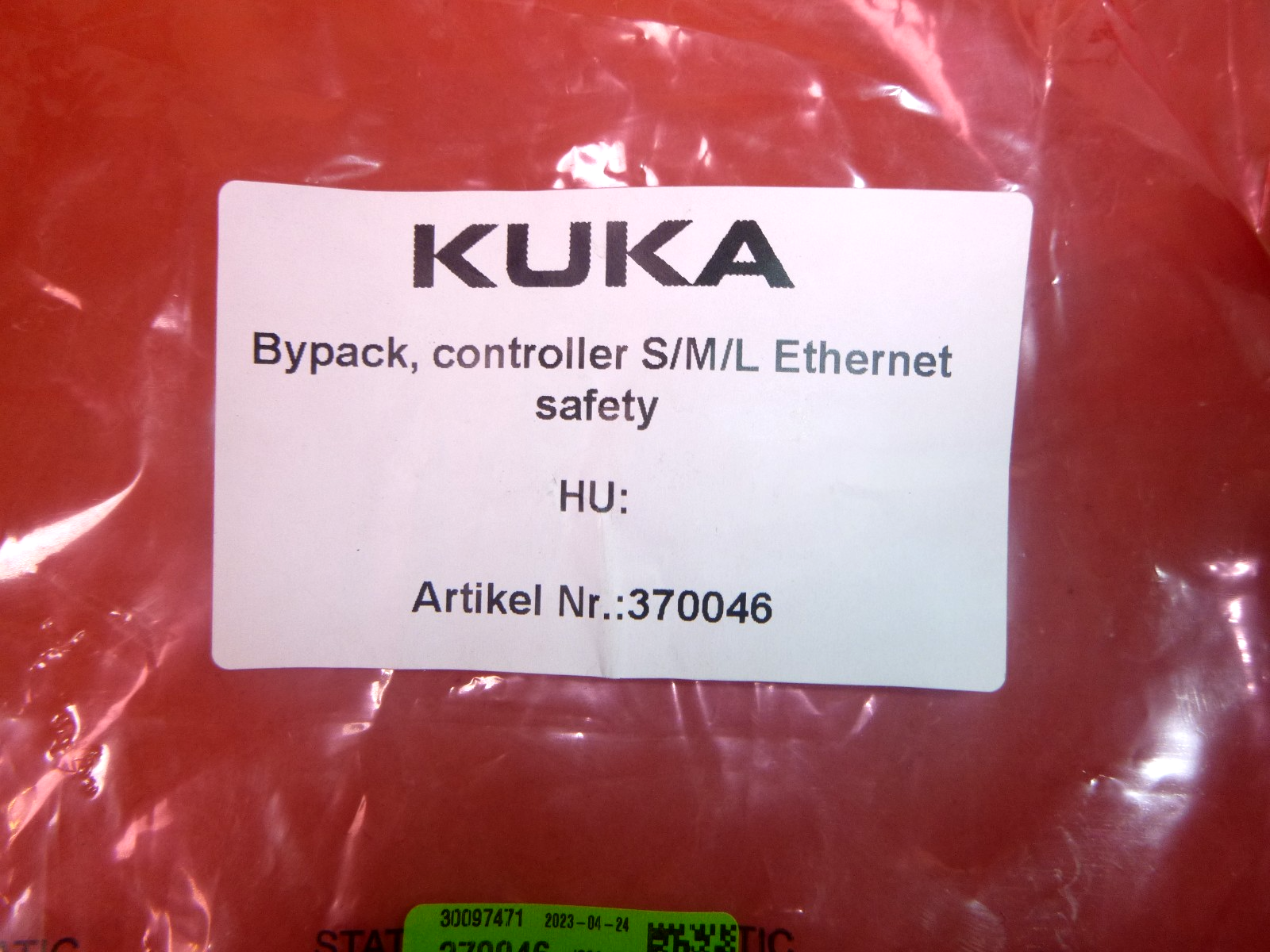 Kuka Robot Bypack Controller S/M/L Ethernet Safety 370046 | Electrical MRO Replacement Parts &amp; Components and Commercial Electrical Supplies Company