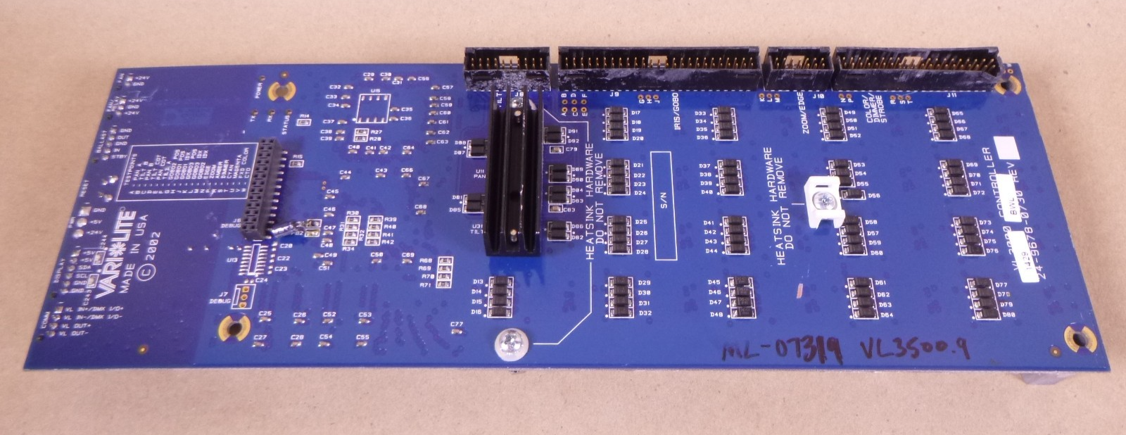 *UNTESTED* VariLite S24.9686.1429 MCB PCB For VL3500 Wash | Electrical MRO Replacement Parts &amp; Components and Commercial Electrical Supplies Company