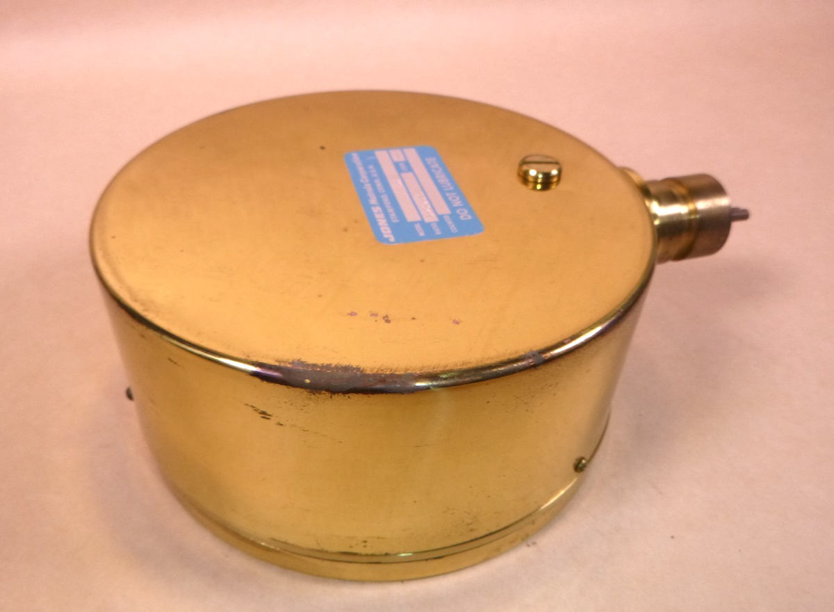 USGI Vintage Jones Naval Ships Brass Tachometer 6-1/2" Face 7000 Rpm Made in USA