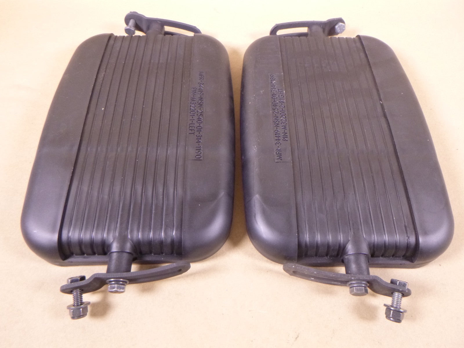 USGI M998 Humvee (LH) Black M32201-1 &amp; (RH) M32201-2 Split Rear View Mirrors | Genuine HMMWV Replacement Parts and Military Surplus Humvee Parts &amp; Accessories