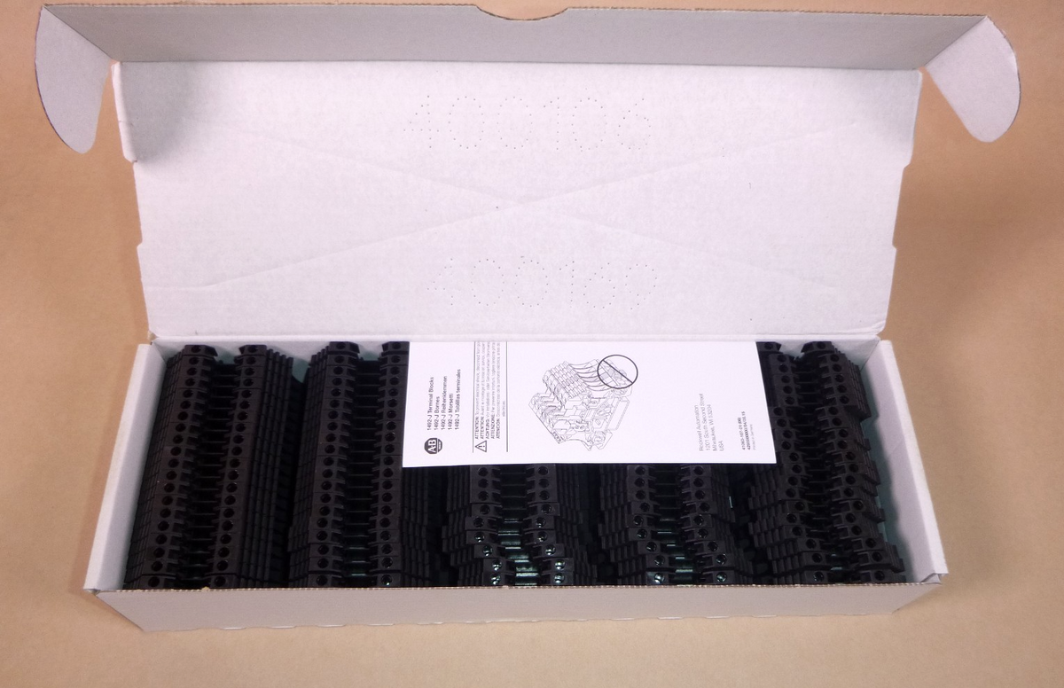1492-J3-BL Allen-Bradley 2-1/2 mm Standard Terminal Block - Black - Box of 100