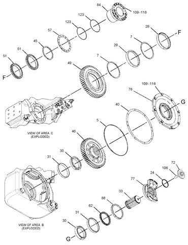 OEM CAT Caterpillar 330-8599 129.5mm ID Transfer Gears Cage For 335-1789 | Industrial Tractor Parts Supplier and Surplus Tractor Parts & Accessories