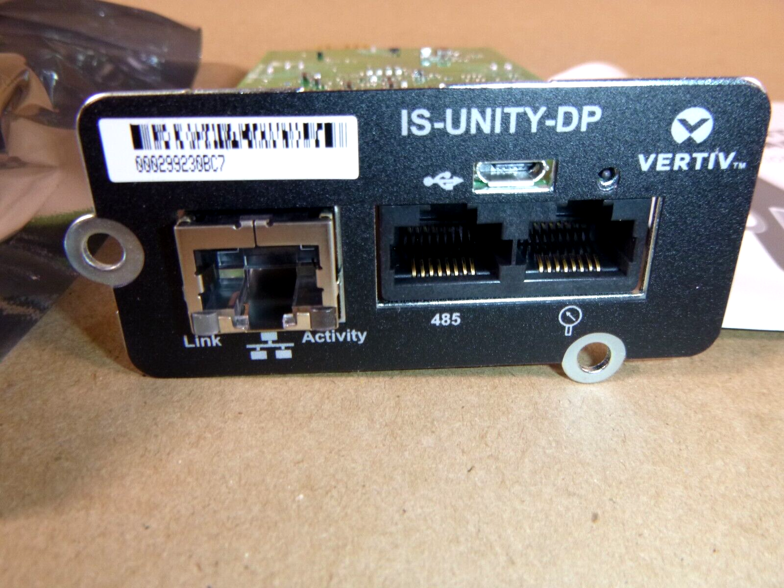 Vertiv Liebert IntelliSlot IS-Unity-DP Network Card, Remote Dual Protocol | Electrical MRO Replacement Parts &amp; Components and Commercial Electrical Supplies Company