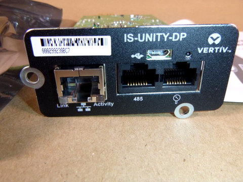 Vertiv Liebert IntelliSlot IS-Unity-DP Network Card, Remote Dual Protocol