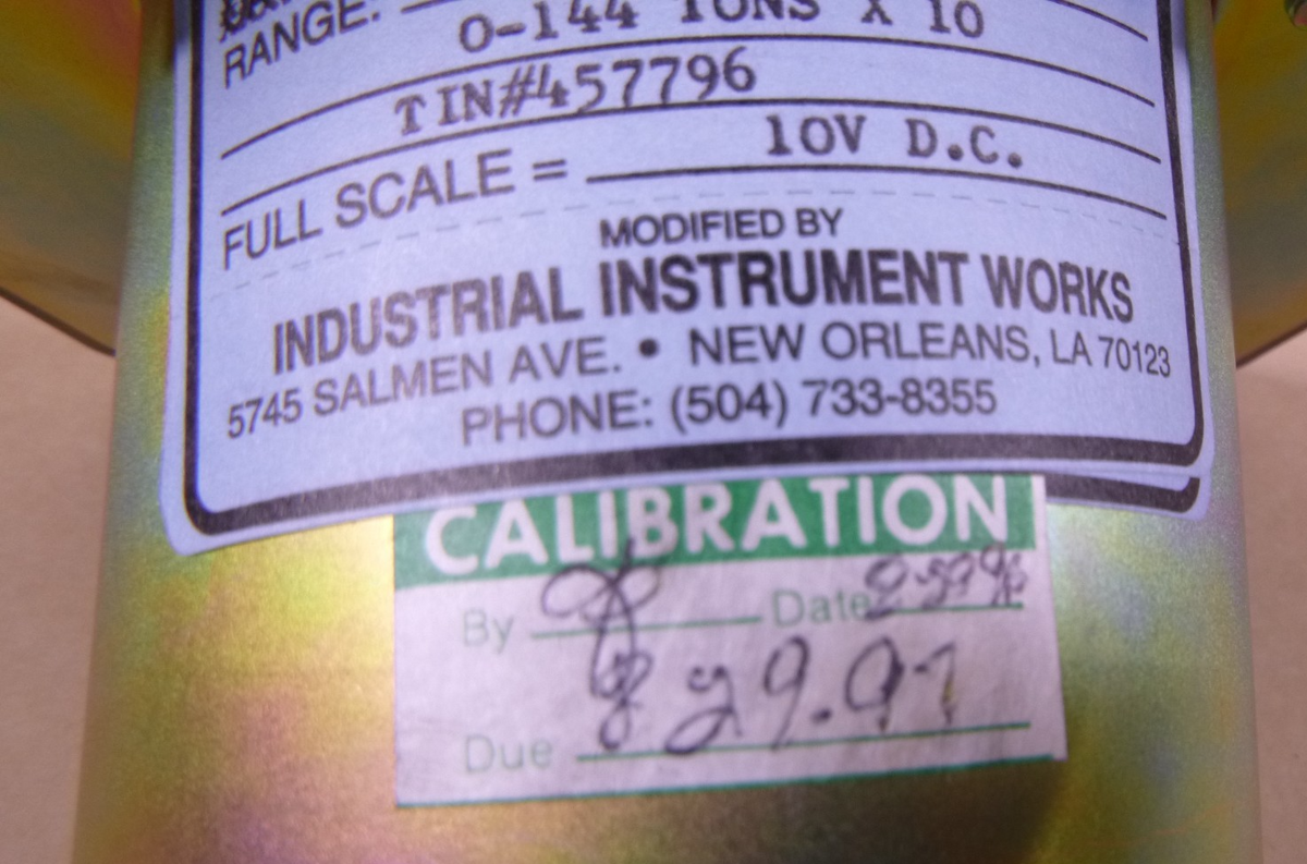 4981P1100-38 YCA DB-16 Scale Meter 0-50 Feet, 0-144 Tons x10 , 6625-01-302-9913
