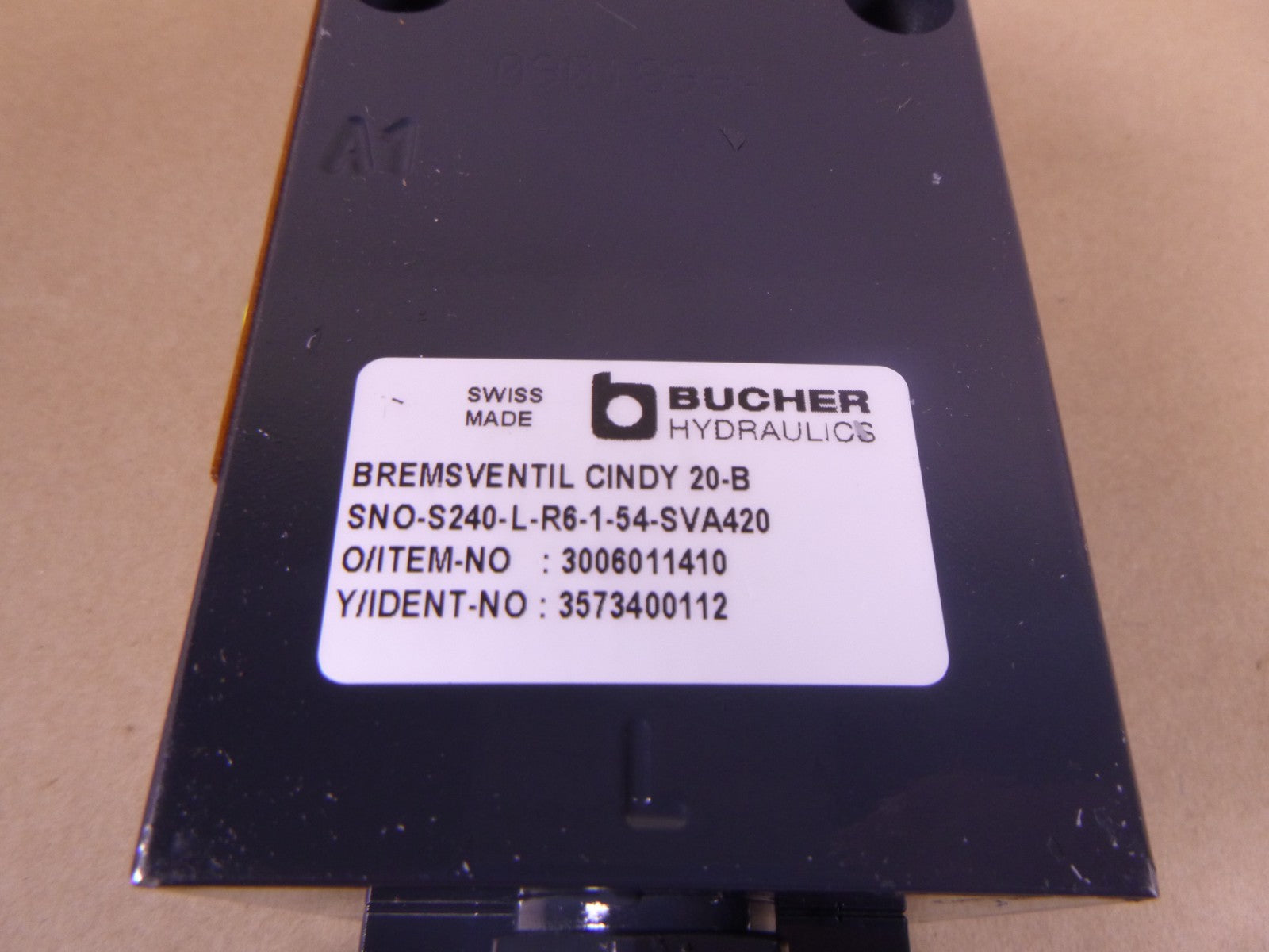 Bucher CINDY 20-B Leak-Free Load-Control Balance Motor Control Valve Size 20 | Industrial MRO Replacement Parts, Manufacturing Machine Parts &amp; Components, Heavy Equipment Parts Supplier