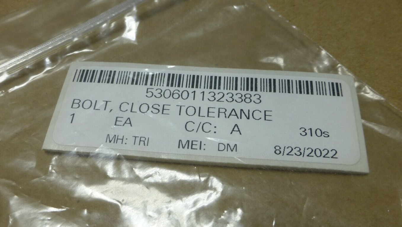 (15x) MS27576-6-50 Close Tolerance Bolt , 3/8"-24 x 3.7" , 5306-01-132-3383 | Industrial Replacement Nuts &amp; Bolts Distributor and Machinery Screws &amp; Fasteners Supply