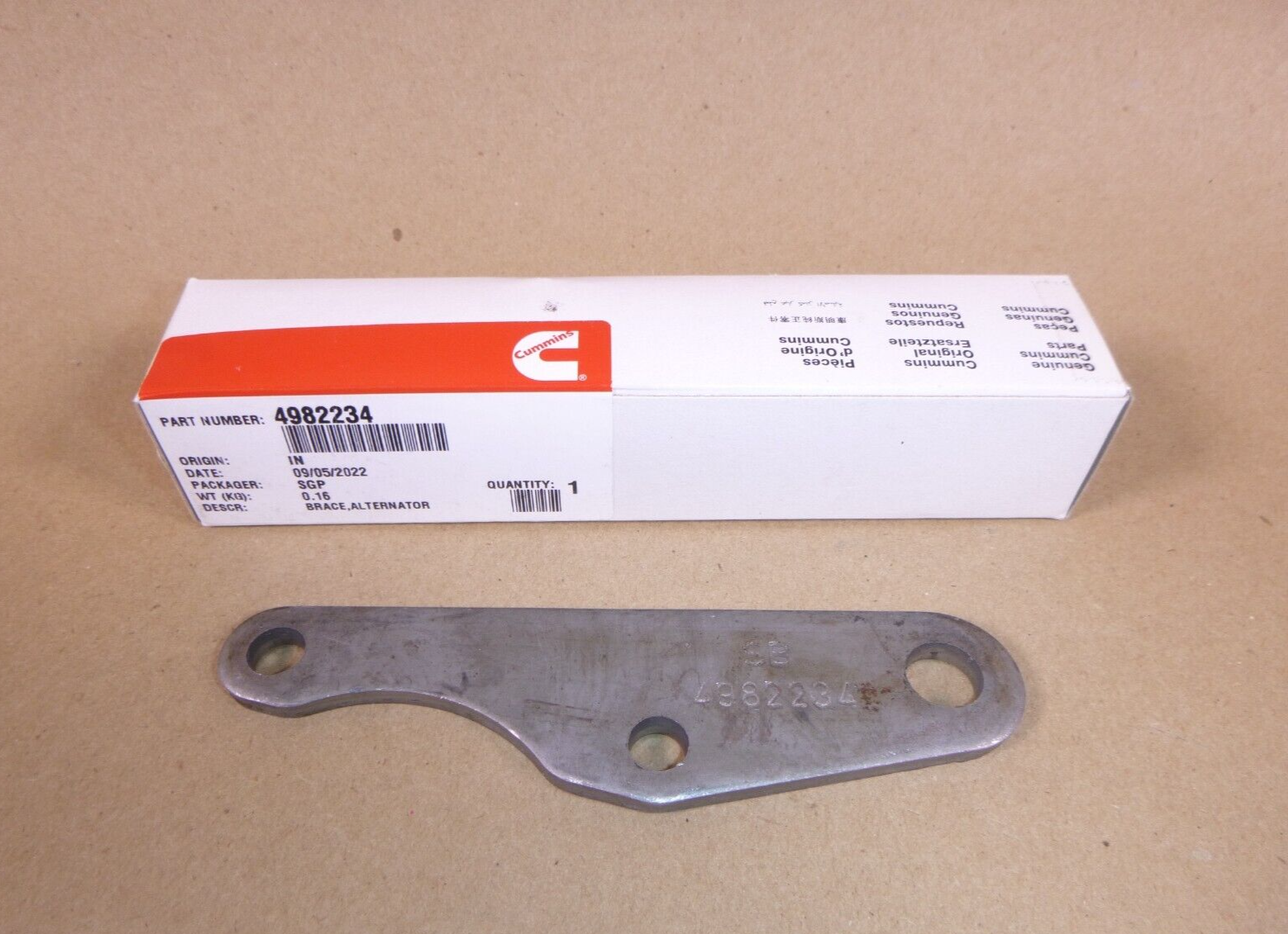 New Genuine Cummins Alternator Brace / Clamping Plate 4982234 | Replacement Truck Parts, Trailer Accessories, Automobile Supplies, Car Parts &amp; Accessories