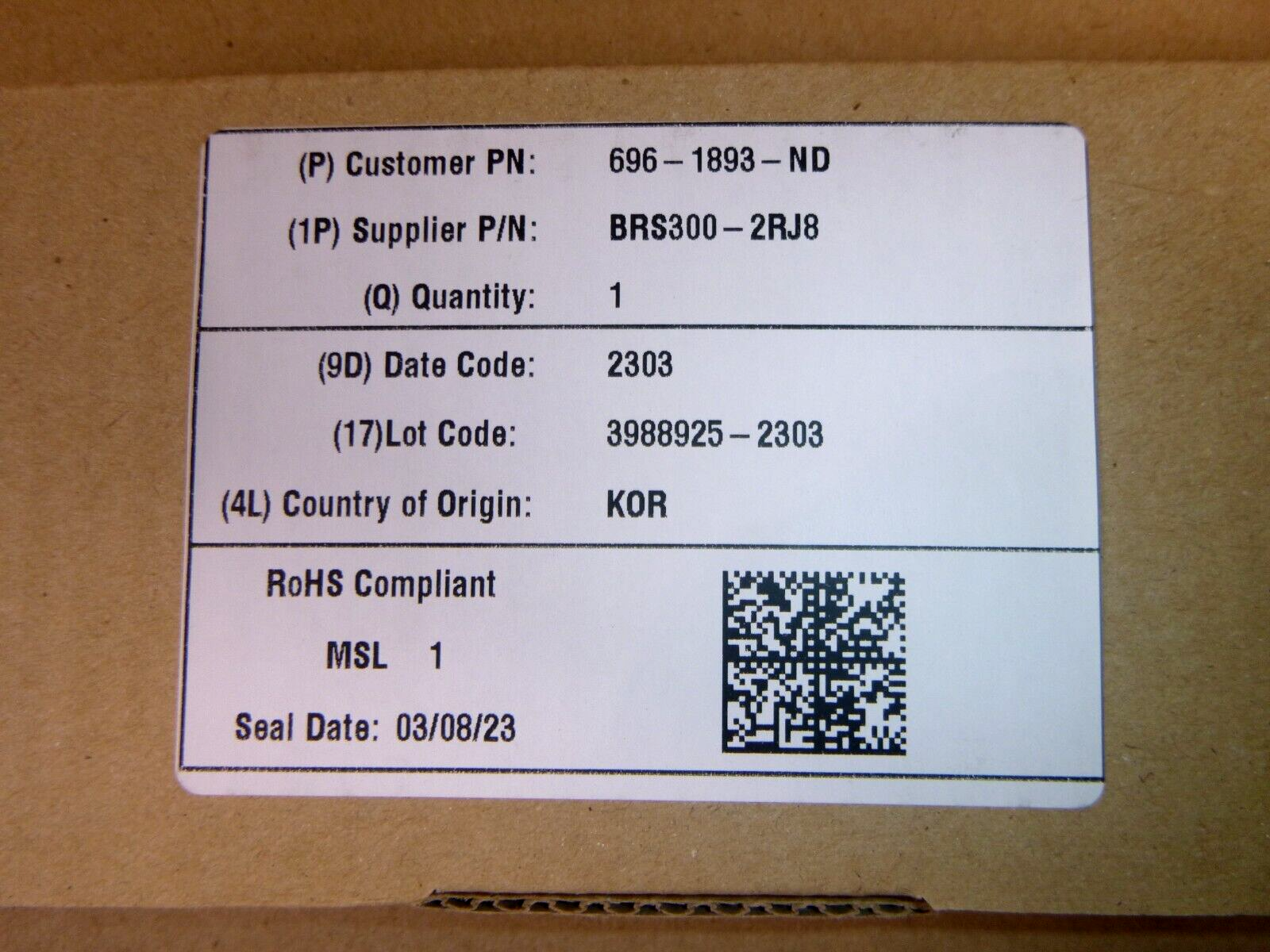 Riedon BRS300-2RJ8 Slim Profile High Power Metal Clad Braking Resistor 300 Watt | Electrical MRO Replacement Parts &amp; Components and Commercial Electrical Supplies Company