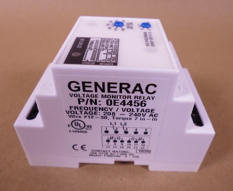 OEM Generac 0E4456 Voltage Frequency Monitor Relay , 208-240VAC | Genuine MEP Generator Replacement Parts and Military Surplus Generator Parts