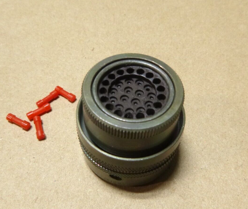 MS3116E18-32P Circular Connector, Straight Plug, 32 Contacts, Solder Pin 18-32 | Electrical MRO Replacement Parts &amp; Components and Commercial Electrical Supplies Company