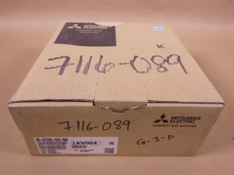 Mitsubishi FR-D720S-042-NA VFD Inverter D700 1PH 200-240VAC | Electrical MRO Replacement Parts & Components and Commercial Electrical Supplies Company