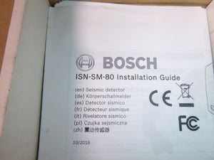 New Open Box Bosch ISN-SM-80 Seismic Detector, 80m²