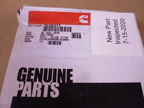 OEM Cummins 3628411 Starter Flange Cover For Engine KTA19 KTA38 KTA50 NT855 QSK | Replacement Truck Parts, Trailer Accessories, Automobile Supplies, Car Parts & Accessories