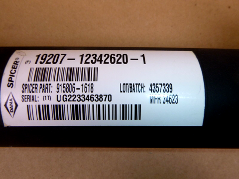 USGI M998 Humvee Front Propeller Shaft Dana Spicer 12342620-1, 2520-01-423-5120