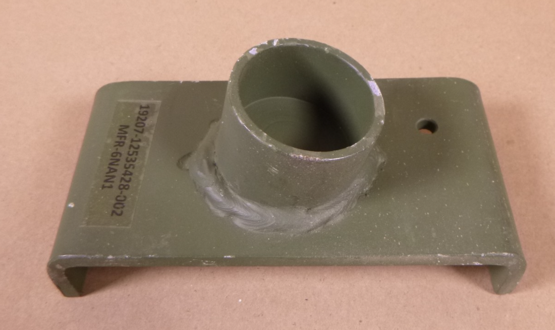 FMTV LMTV Angle Saddle Jack Adapter 20-Ton 12542741-002 Green , 5120-01-609-8724 | Genuine FMTV Replacement Parts, LMTV Parts For Sale and Military Surplus Medium Tactical Vehicle Parts &amp; Components