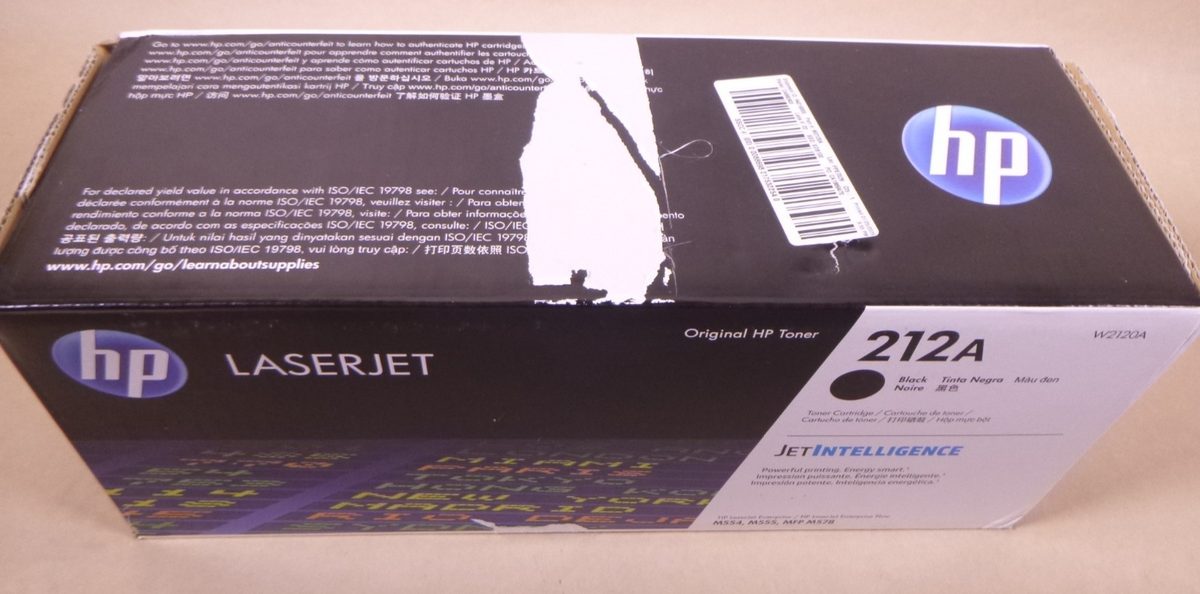 (2 PACK) Genuine HP 212A Black Original OEM Toner Cartridge W2120A  *READ*