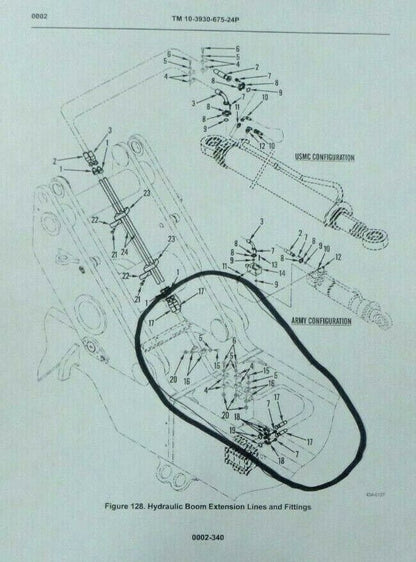 KALMAR RT240 Hydraulic Boom Extension Hose A36353.0300, 4720-01-479-3126 | Industrial Tractor Parts Supplier and Surplus Tractor Parts &amp; Accessories