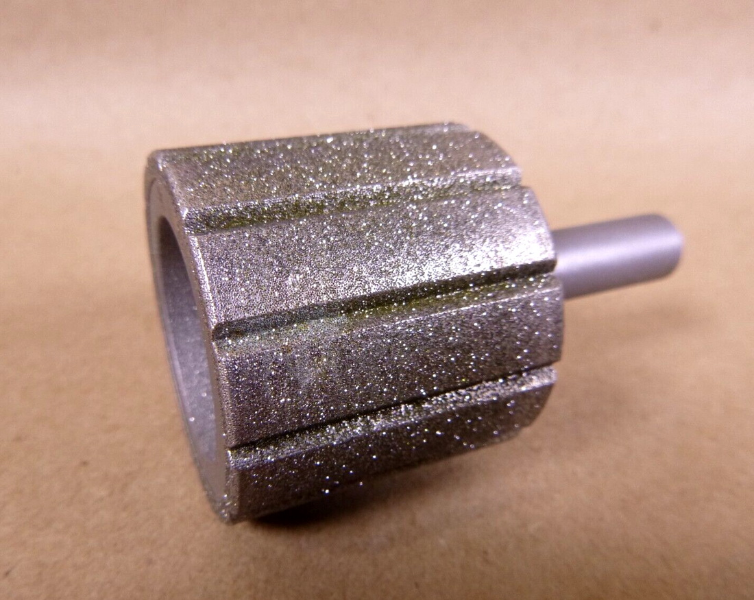 1-1/2" Dia x 1.325" D x 3/8" Arbor Drive Diamond Grinding Drum Wheel 60/80 Grit | Industrial MRO Tools and Replacement Industrial Equipment Components