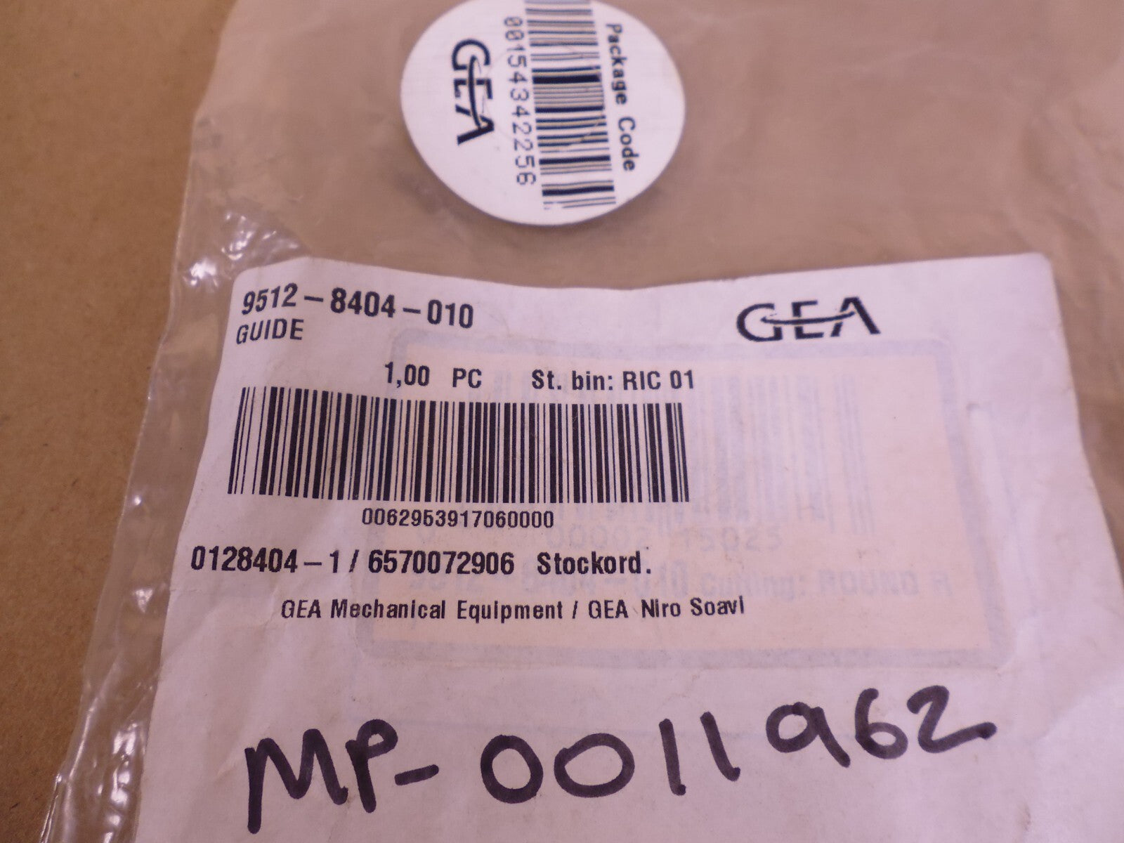 GEA Westfalia Guide 9512-8404-010 , 95128404010 | Industrial MRO Replacement Parts, Manufacturing Machine Parts &amp; Components, Heavy Equipment Parts Supplier