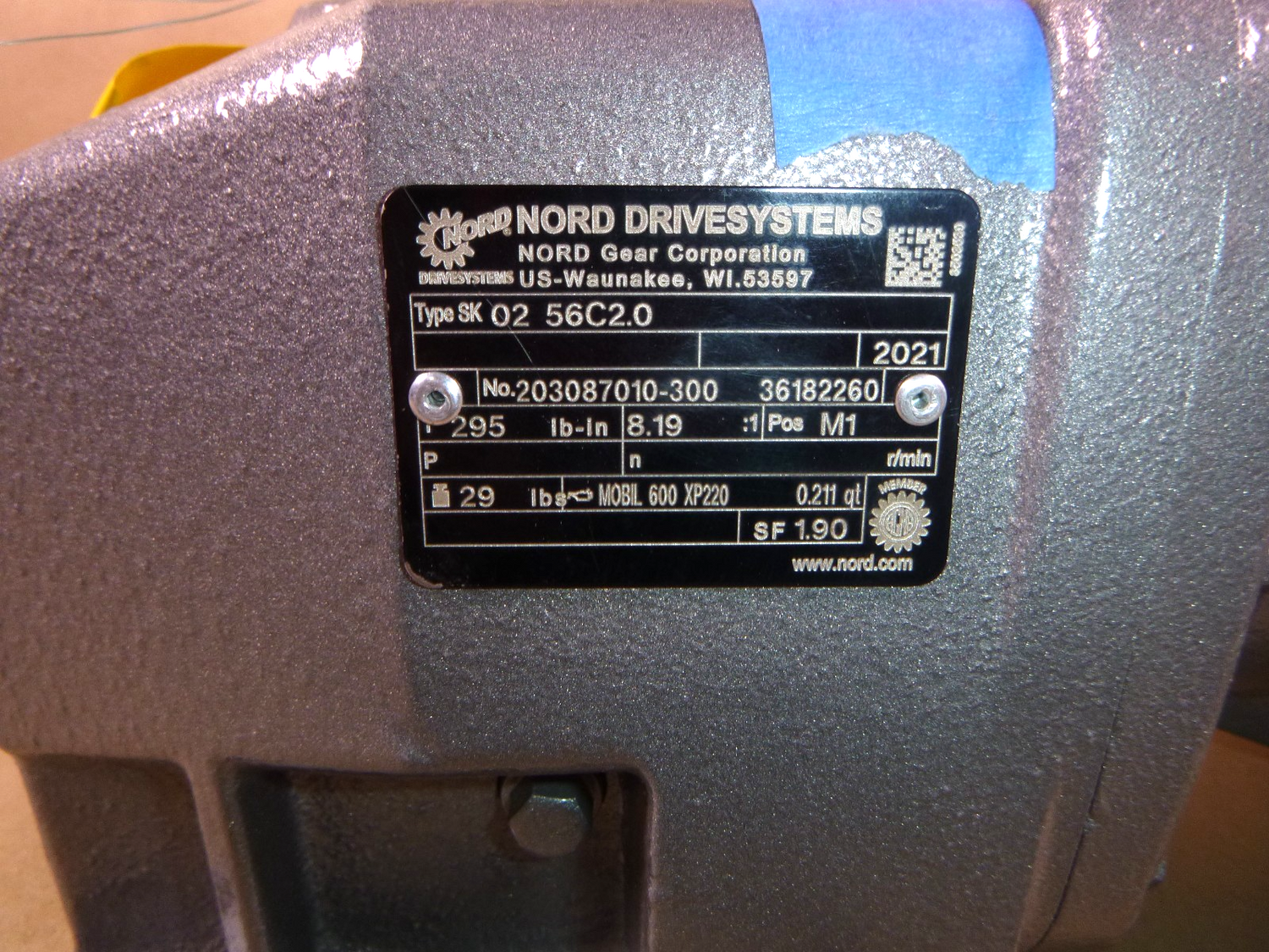 Nord Parallel Shaft Reducer 214 Rpm Output 56C Frame Input 2 Hp. 295 lb. in. | Industrial Electric Motors, Pumps &amp; Parts