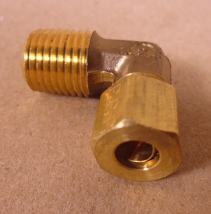 (10 Pack) Parker 169CA-4-4 Brass Compression Fitting 90° Male , 1/4" x 1/4"