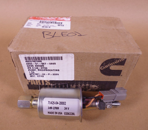 Genuine Cummins 149-2769 Electrical Fuel Pump MEP Generator , 4320-01-587-0865