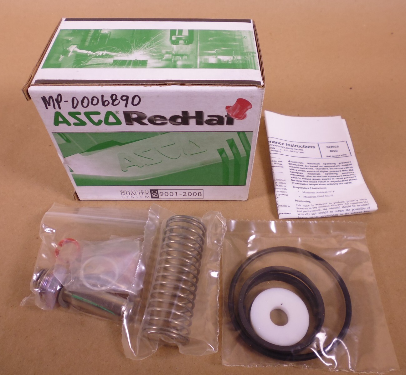 ASCO Red Hat 304058 Solenoid Valve Rebuilt Kit T471501 | Industrial MRO Replacement Parts, Manufacturing Machine Parts &amp; Components, Heavy Equipment Parts Supplier